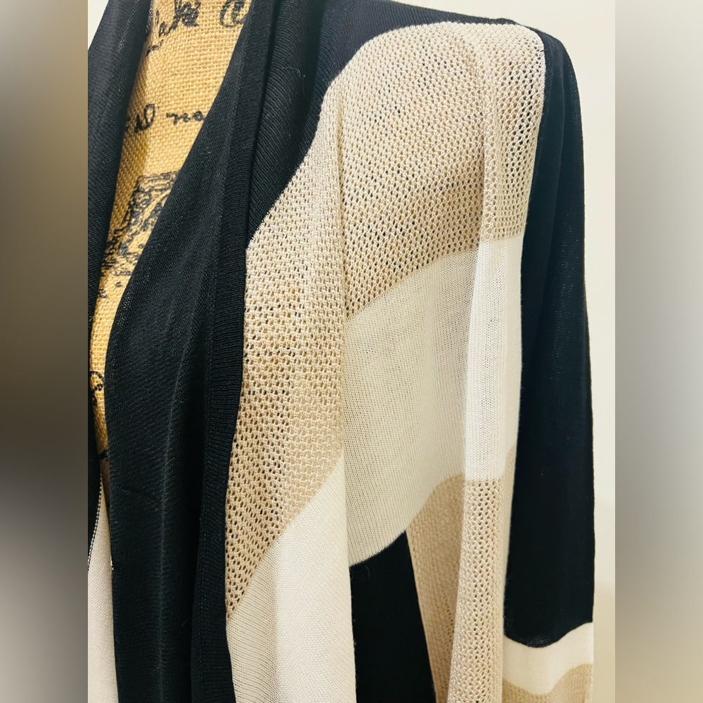 INC International Concepts Color Block Cardigan - Picture 7 of 11